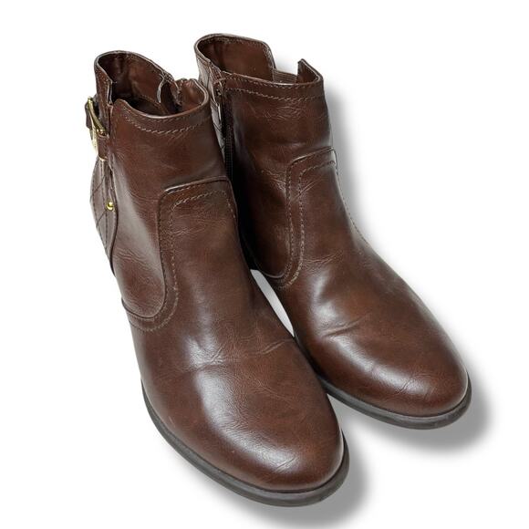UNISA Brown Ankle Boots Size 7.5 - Picture 1 of 6